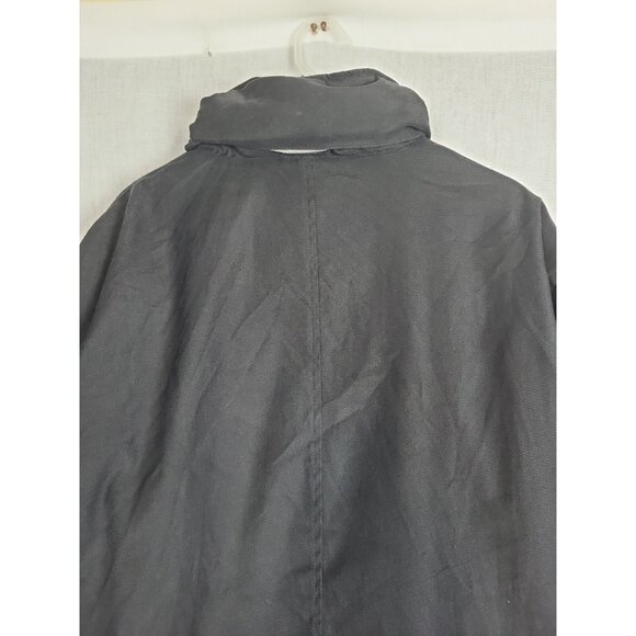 Roundtree & Yorke Jacket Coat Mens L Black Thermolite Winter Hooded Coat Simple - Picture 3 of 6